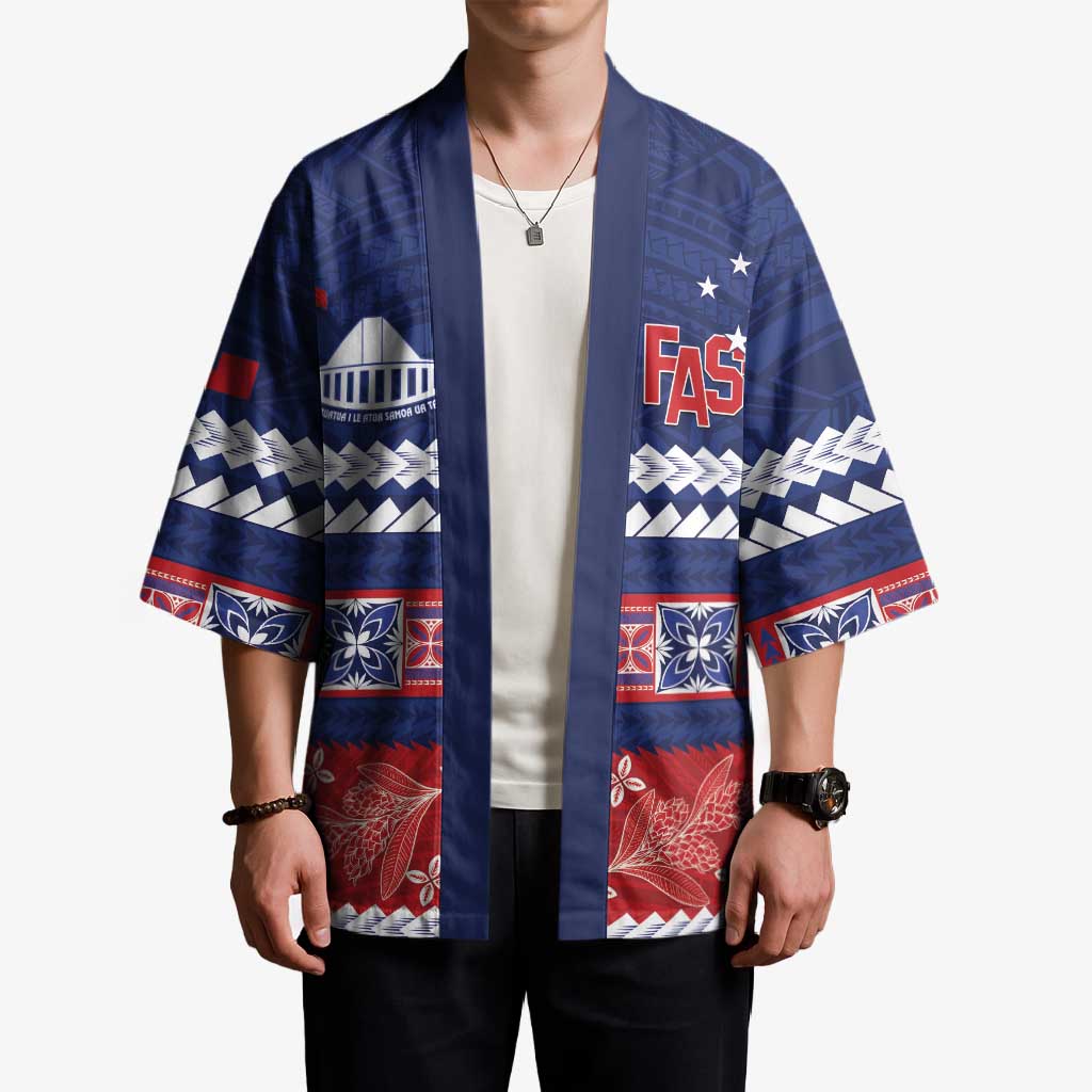 Personalised FAST Samoa Siapo Kimono Teuila Flowers Samoan Pattern LT14 - Polynesian Pride