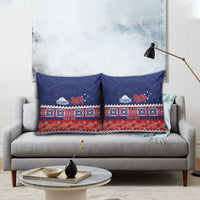 Personalised FAST Samoa Siapo Pillow Cover Teuila Flowers Samoan Pattern LT14 - Polynesian Pride
