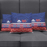Personalised FAST Samoa Siapo Pillow Cover Teuila Flowers Samoan Pattern LT14 - Polynesian Pride