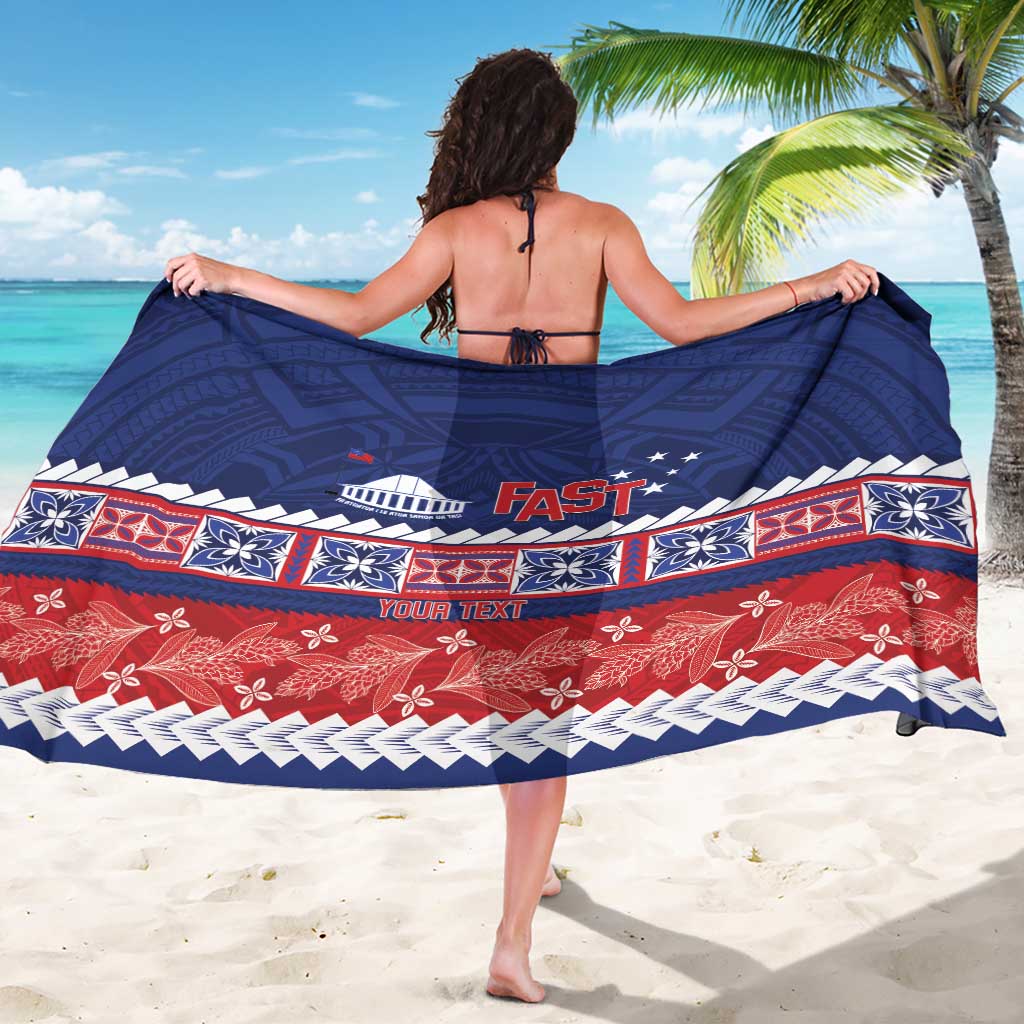 Personalised FAST Samoa Siapo Sarong Teuila Flowers Samoan Pattern LT14 - Polynesian Pride