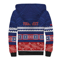 Personalised FAST Samoa Siapo Sherpa Hoodie Teuila Flowers Samoan Pattern LT14 - Polynesian Pride