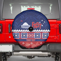 Personalised FAST Samoa Siapo Spare Tire Cover Teuila Flowers Samoan Pattern LT14 - Polynesian Pride