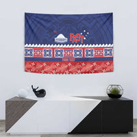 Personalised FAST Samoa Siapo Tapestry Teuila Flowers Samoan Pattern LT14 - Polynesian Pride