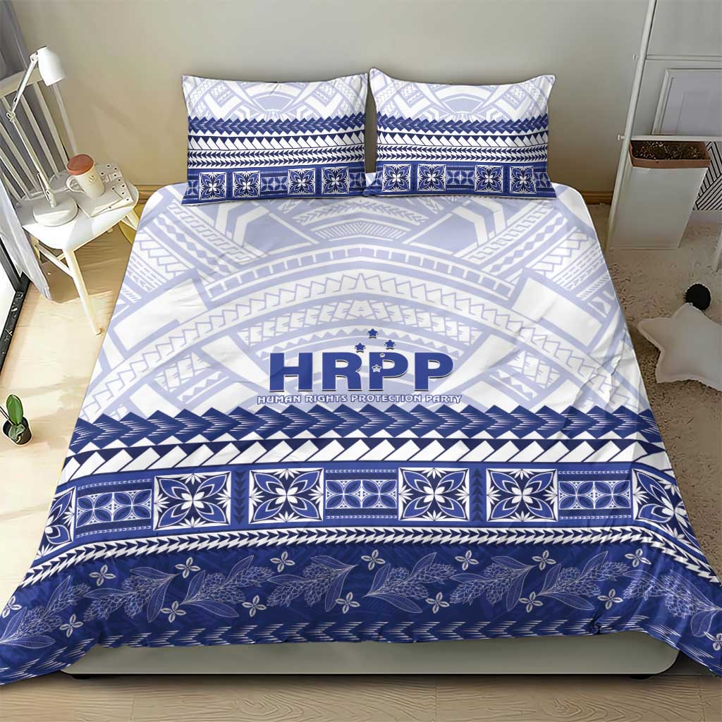 HRPP Samoa Siapo Bedding Set Teuila Flowers Samoan Pattern - Polynesian Pride