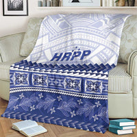 HRPP Samoa Siapo Blanket Teuila Flowers Samoan Pattern LT14 - Polynesian Pride