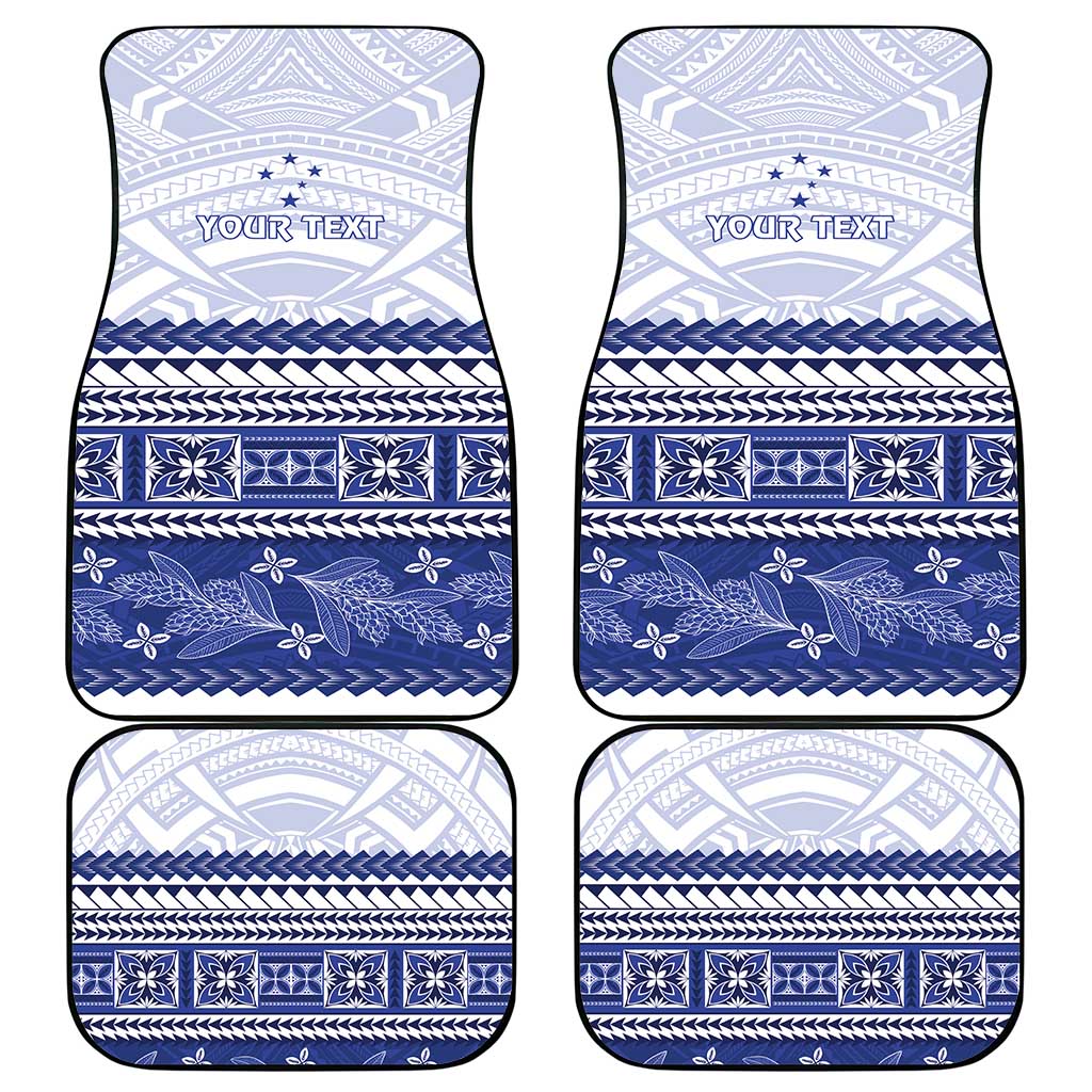 Personalised HRPP Samoa Siapo Car Mats Teuila Flowers Samoan Pattern LT14 - Polynesian Pride