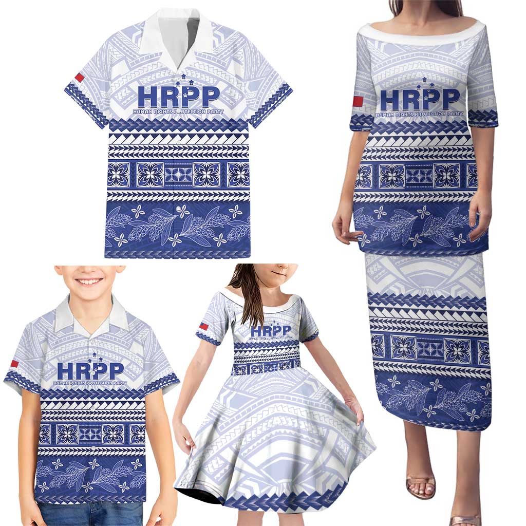 Personalised HRPP Samoa Siapo Family Matching Puletasi and Hawaiian Shirt Teuila Flowers Samoan Pattern LT14 - Polynesian Pride