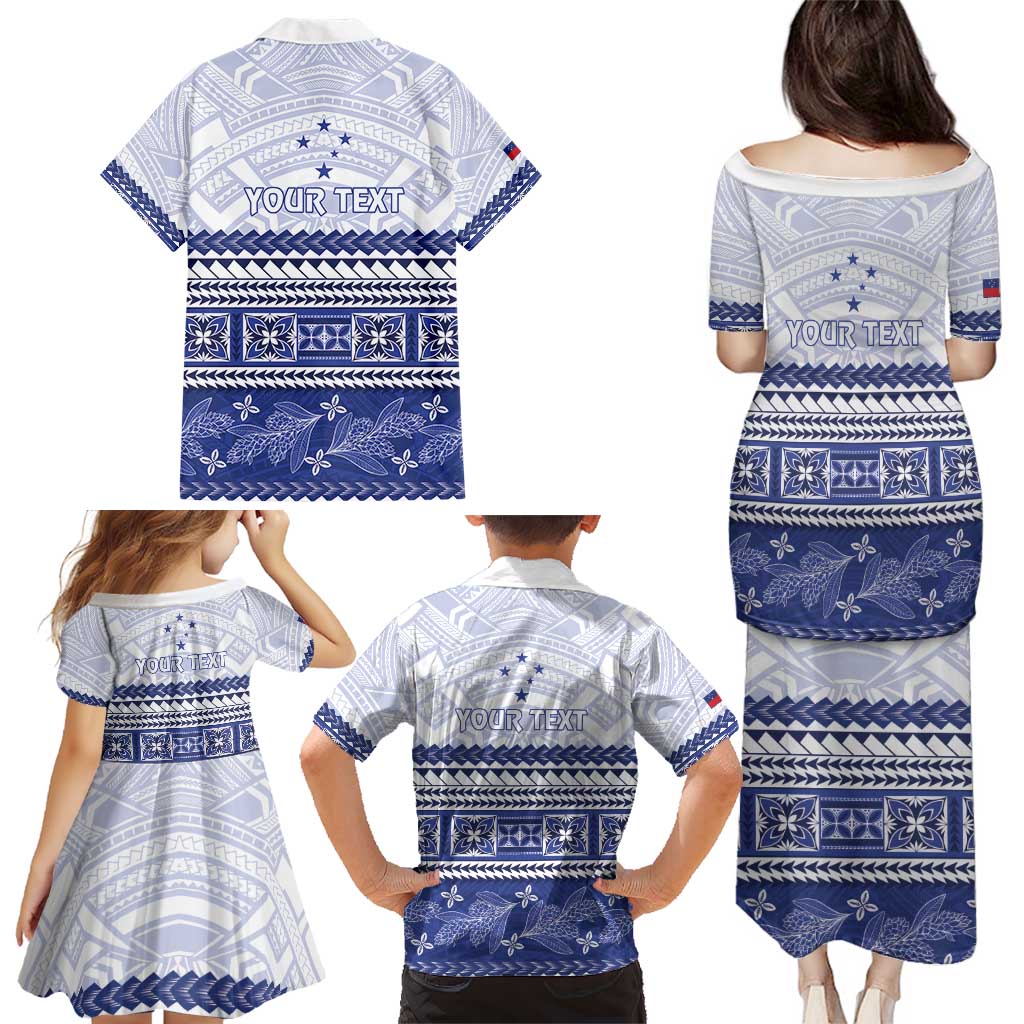 Personalised HRPP Samoa Siapo Family Matching Puletasi and Hawaiian Shirt Teuila Flowers Samoan Pattern LT14 - Polynesian Pride
