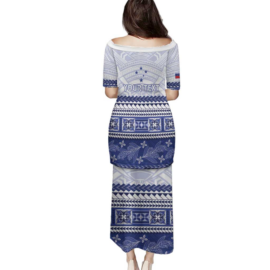 Personalised HRPP Samoa Siapo Family Matching Puletasi and Hawaiian Shirt Teuila Flowers Samoan Pattern LT14 - Polynesian Pride