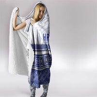 HRPP Samoa Siapo Hooded Blanket Teuila Flowers Samoan Pattern LT14 - Polynesian Pride