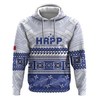 Personalised HRPP Samoa Siapo Hoodie Teuila Flowers Samoan Pattern - Polynesian Pride