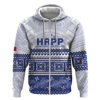 Personalised HRPP Samoa Siapo Hoodie Teuila Flowers Samoan Pattern - Polynesian Pride