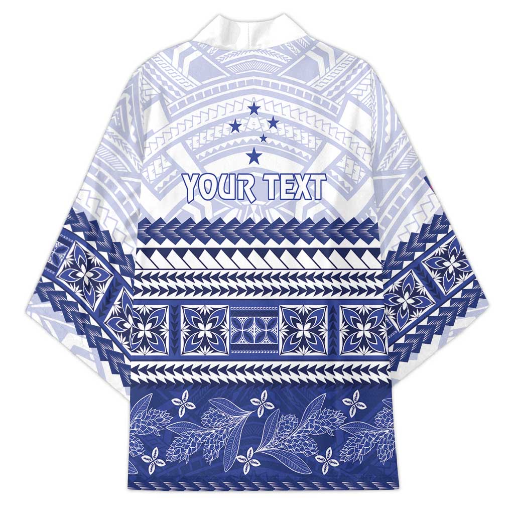 Personalised HRPP Samoa Siapo Kimono Teuila Flowers Samoan Pattern LT14 - Polynesian Pride