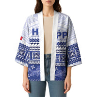 Personalised HRPP Samoa Siapo Kimono Teuila Flowers Samoan Pattern LT14 - Polynesian Pride