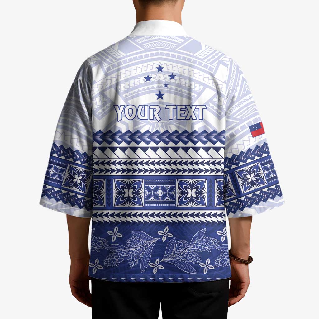 Personalised HRPP Samoa Siapo Kimono Teuila Flowers Samoan Pattern LT14 - Polynesian Pride