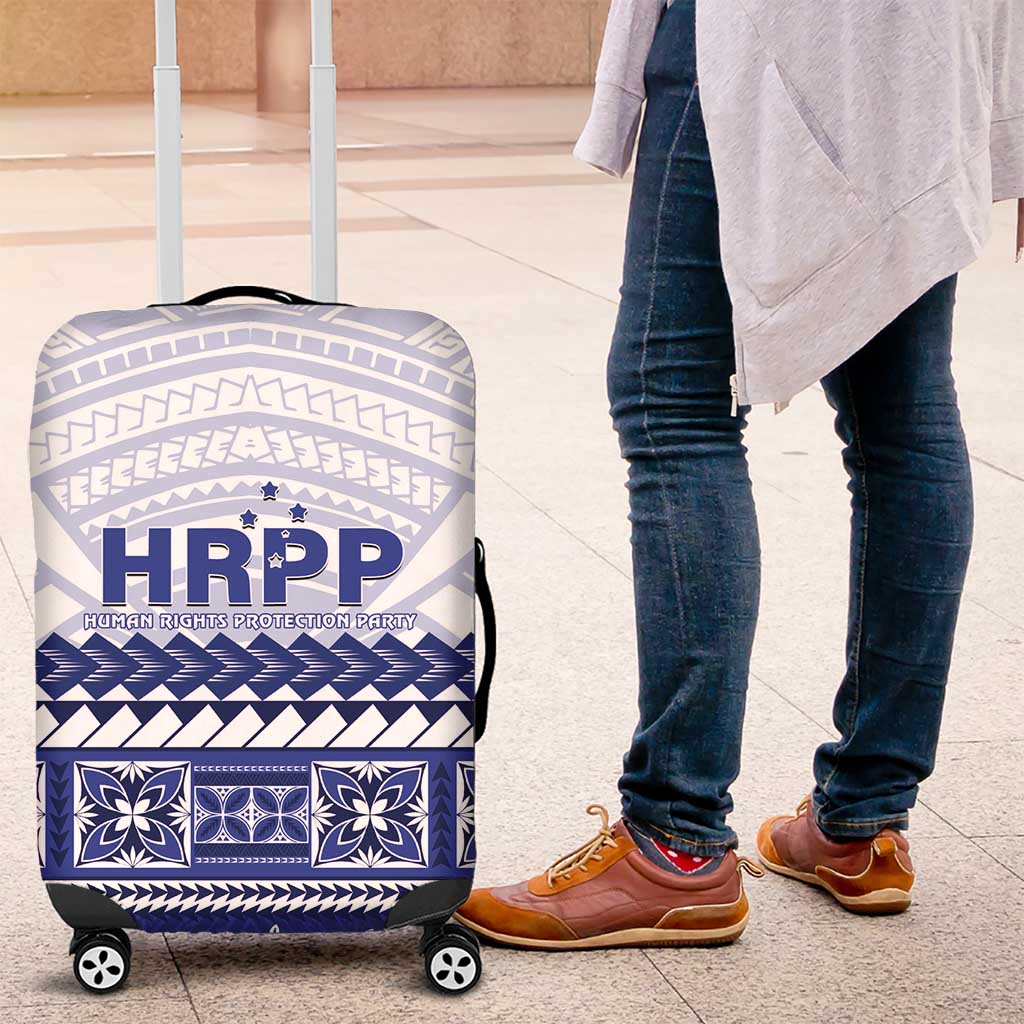 HRPP Samoa Siapo Luggage Cover Teuila Flowers Samoan Pattern - Polynesian Pride