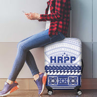 HRPP Samoa Siapo Luggage Cover Teuila Flowers Samoan Pattern LT14 - Polynesian Pride