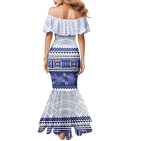 Personalised HRPP Samoa Siapo Mermaid Dress Teuila Flowers Samoan Pattern LT14 - Polynesian Pride
