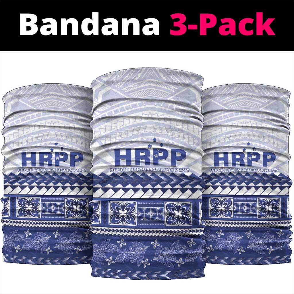 HRPP Samoa Siapo Neck Gaiter Teuila Flowers Samoan Pattern LT14 package One Size: 25*50cm White - Polynesian Pride