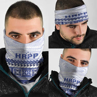 HRPP Samoa Siapo Neck Gaiter Teuila Flowers Samoan Pattern LT14 - Polynesian Pride