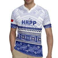 Personalised HRPP Samoa Siapo Rugby Jersey Teuila Flowers Samoan Pattern - Polynesian Pride