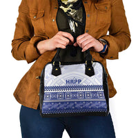 HRPP Samoa Siapo Shoulder Handbag Teuila Flowers Samoan Pattern LT14 - Polynesian Pride