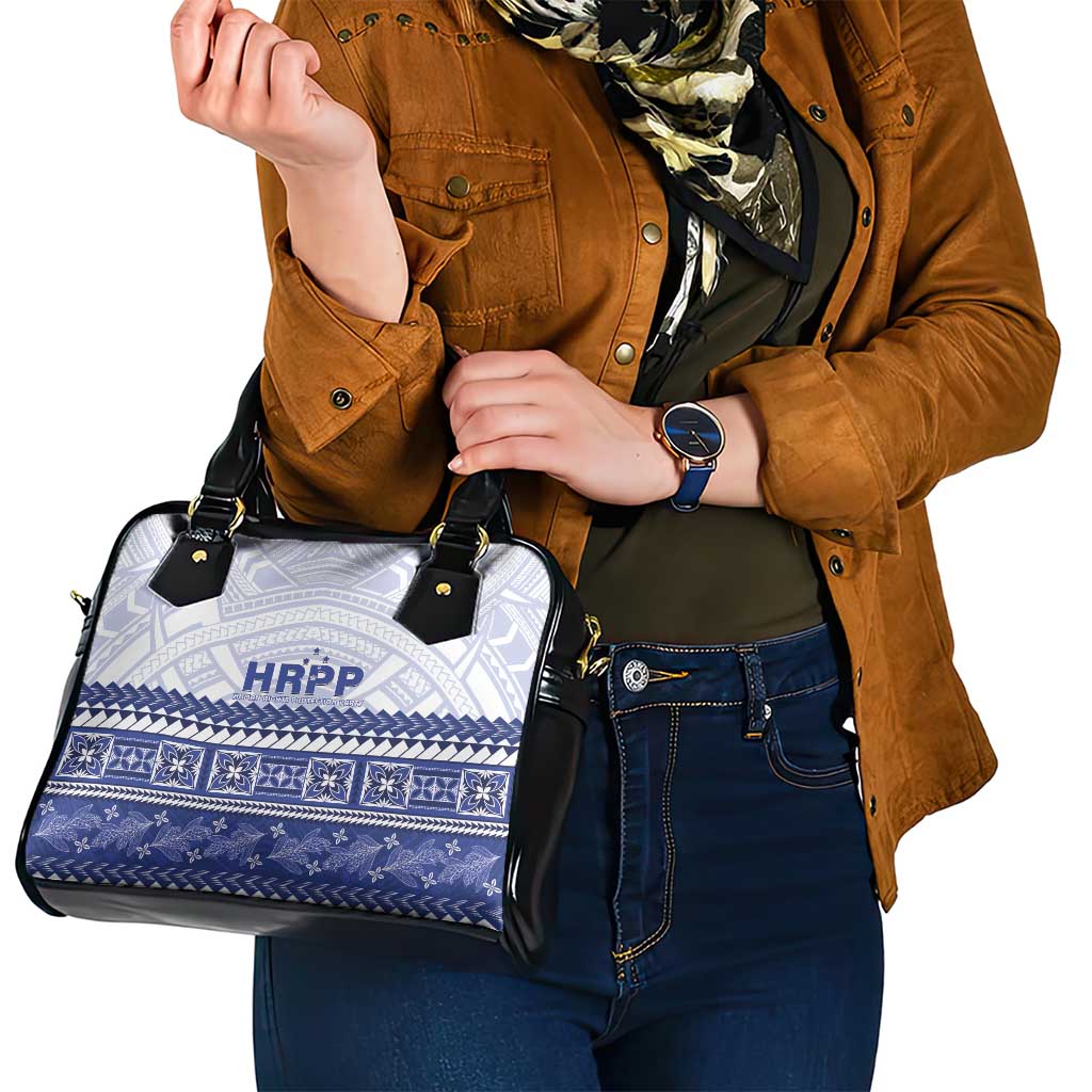 HRPP Samoa Siapo Shoulder Handbag Teuila Flowers Samoan Pattern LT14 - Polynesian Pride