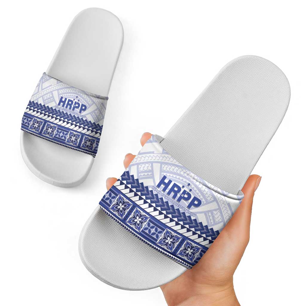 HRPP Samoa Siapo Slide Sandals Teuila Flowers Samoan Pattern LT14 - Polynesian Pride