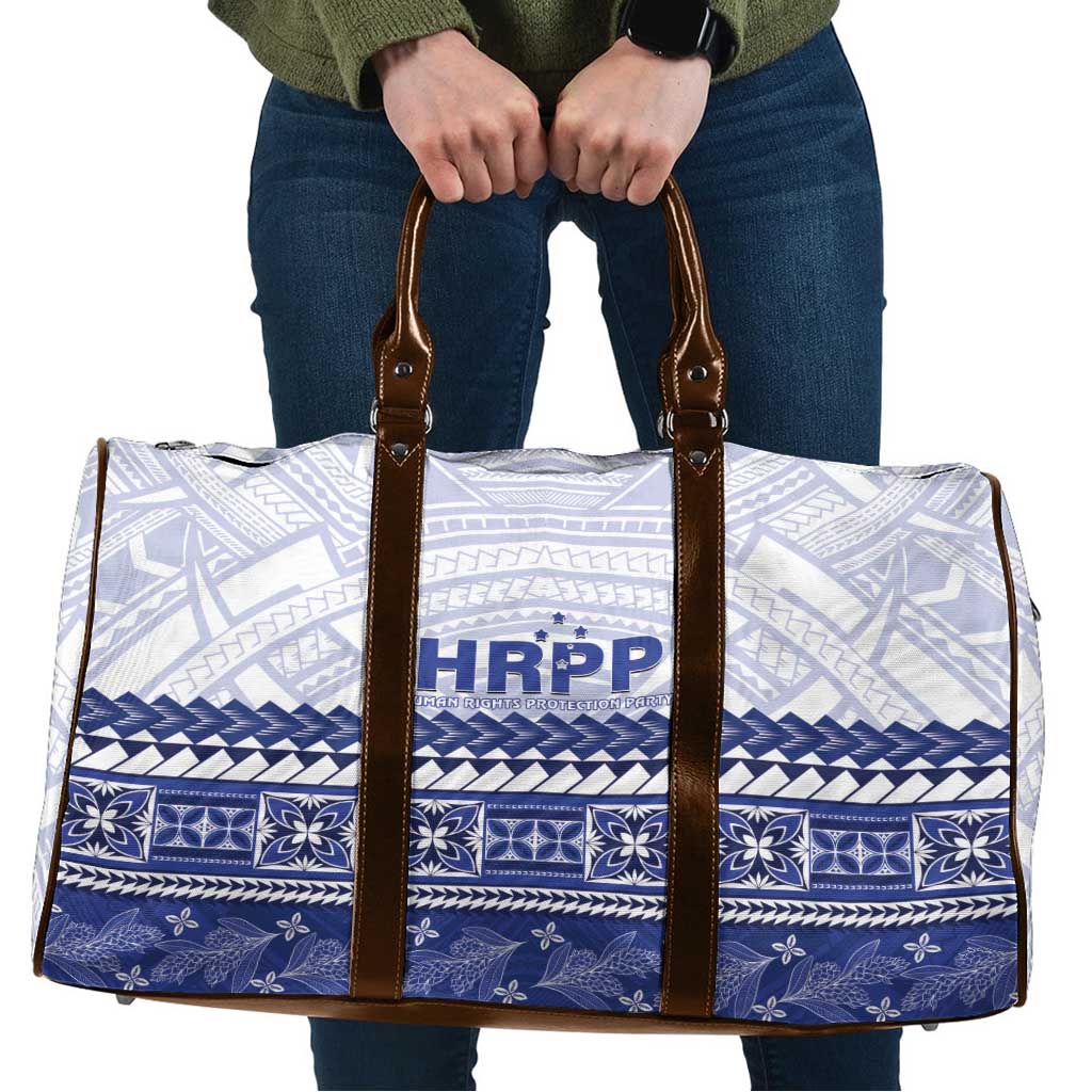 HRPP Samoa Siapo Travel Bag Teuila Flowers Samoan Pattern - Polynesian Pride
