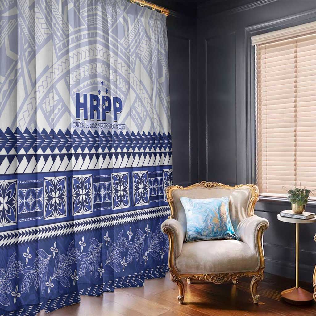 HRPP Samoa Siapo Window Curtain Teuila Flowers Samoan Pattern LT14 - Polynesian Pride