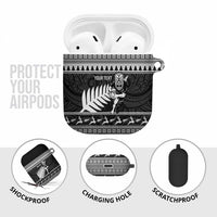 New Zealand Christmas Rugby Personalised AirPods Case Meri Kirihimete All Black Maori - Polynesian Pride