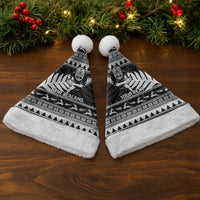 New Zealand Christmas Rugby Personalised Christmas Santa Hat Meri Kirihimete All Black Maori - Polynesian Pride