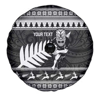 New Zealand Christmas Rugby Personalised Spare Tire Cover Meri Kirihimete All Black Maori LT14 - Polynesian Pride