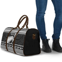 New Zealand Christmas Rugby Personalised Travel Bag Meri Kirihimete All Black Maori - Polynesian Pride