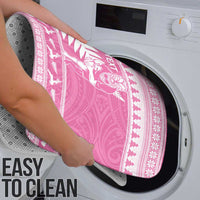 New Zealand Christmas Rugby Personalised Bathroom Set Meri Kirihimete All Black Maori Pink Version - Polynesian Pride