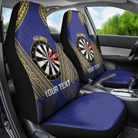 Personalised Niue Darts Car Seat Cover Dart Board Hiapo Pattern - Polynesian Pride