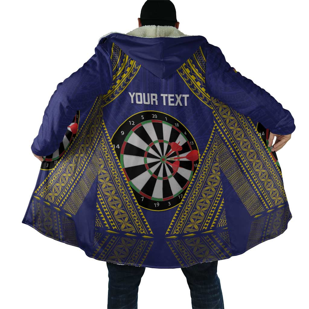 Personalised Niue Darts Cloak Dart Board Hiapo Pattern LT14 - Polynesian Pride
