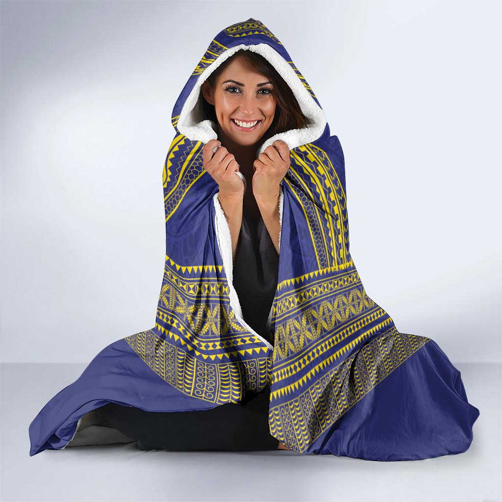 Personalised Niue Darts Hooded Blanket Dart Board Hiapo Pattern LT14 - Polynesian Pride