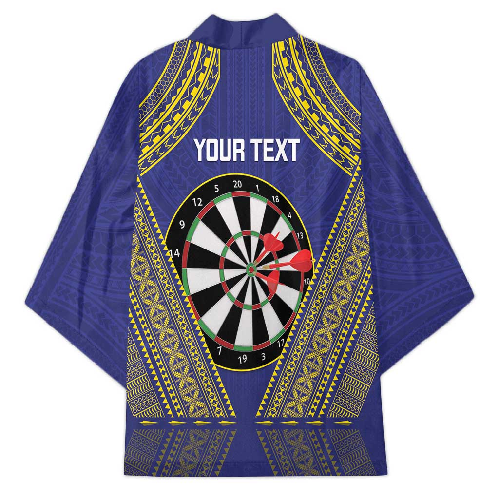 Personalised Niue Darts Kimono Dart Board Hiapo Pattern LT14 - Polynesian Pride
