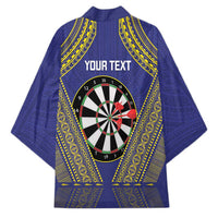 Personalised Niue Darts Kimono Dart Board Hiapo Pattern LT14 - Polynesian Pride