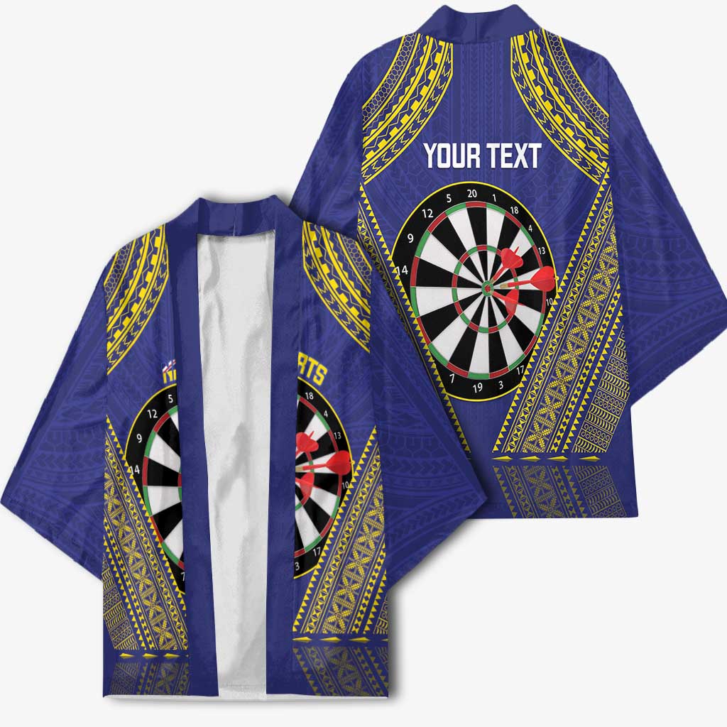 Personalised Niue Darts Kimono Dart Board Hiapo Pattern LT14 - Polynesian Pride