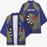 Personalised Niue Darts Kimono Dart Board Hiapo Pattern LT14 - Polynesian Pride