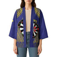 Personalised Niue Darts Kimono Dart Board Hiapo Pattern LT14 - Polynesian Pride