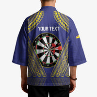 Personalised Niue Darts Kimono Dart Board Hiapo Pattern LT14 - Polynesian Pride