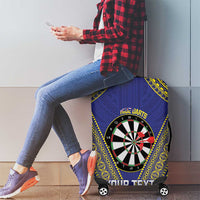 Personalised Niue Darts Luggage Cover Dart Board Hiapo Pattern - Polynesian Pride