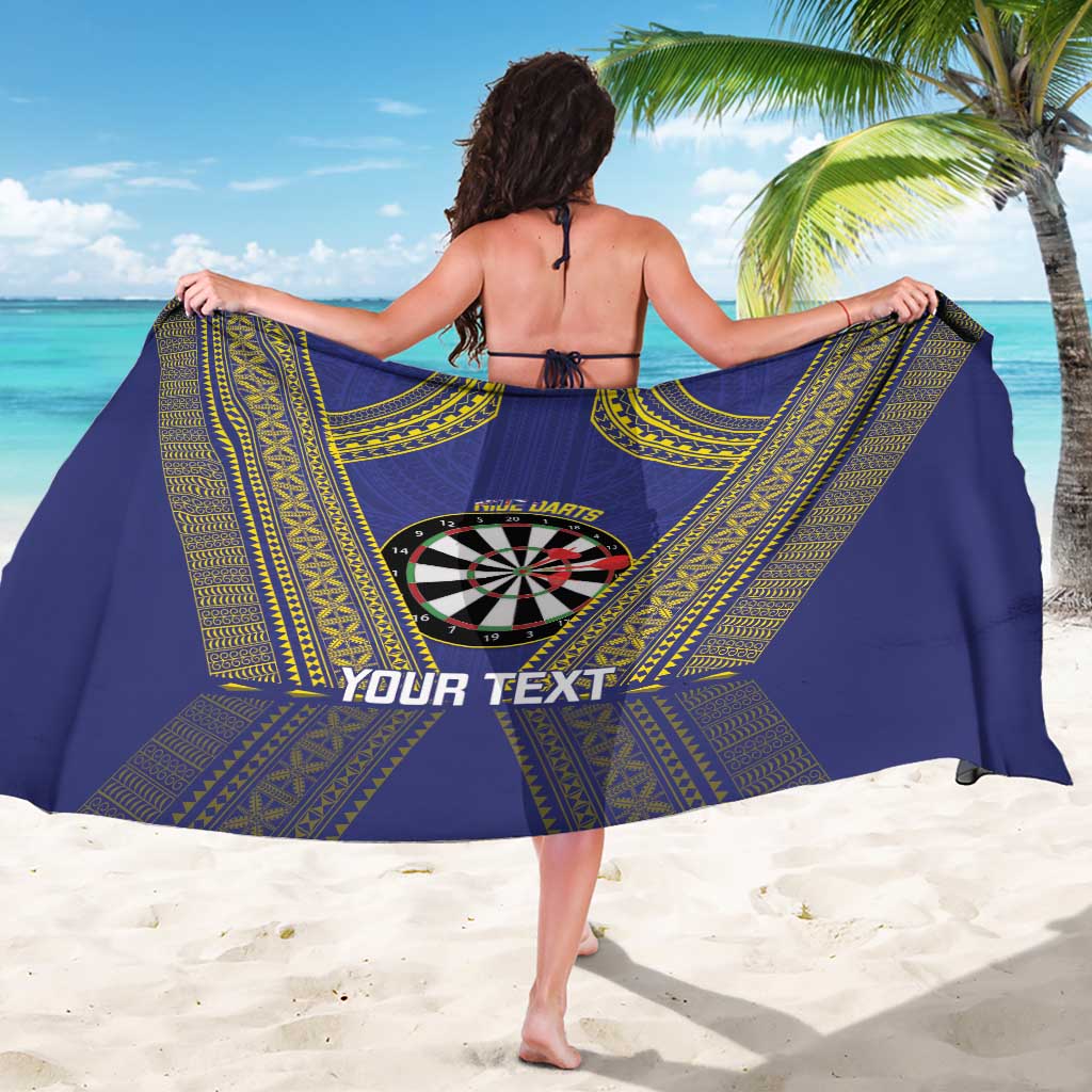 Personalised Niue Darts Sarong Dart Board Hiapo Pattern LT14 - Polynesian Pride