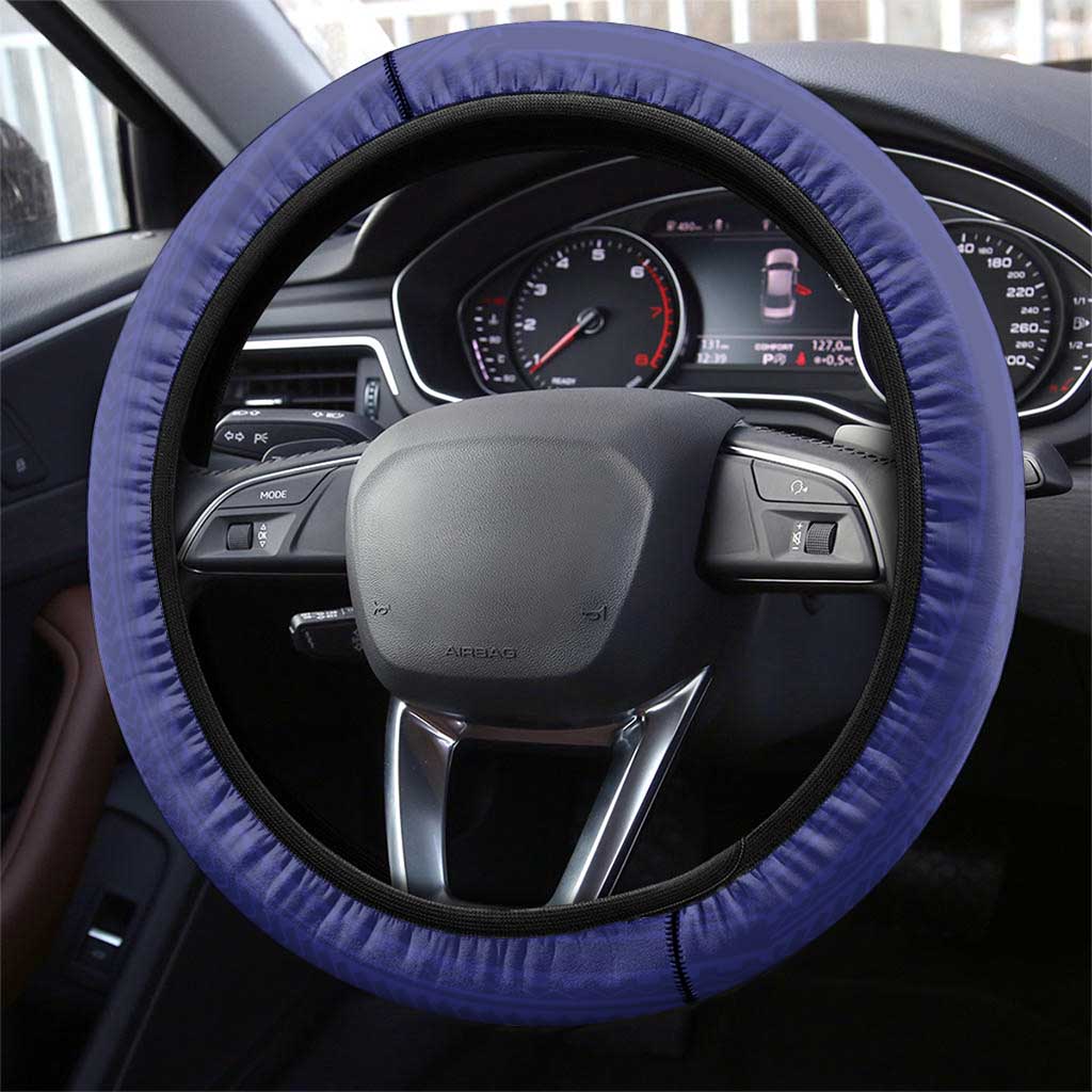 Niue Darts Steering Wheel Cover Dart Board Hiapo Pattern LT14 - Polynesian Pride
