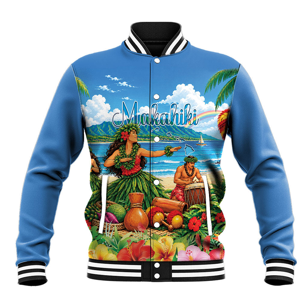 Hawaii Makahiki Baseball Jacket Hawaiian New Year Tropical Vibes