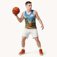 Hawaii Makahiki Basketball Jersey Hawaiian New Year Tropical Vibes LT14 - Polynesian Pride