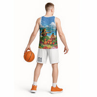 Hawaii Makahiki Basketball Jersey Hawaiian New Year Tropical Vibes LT14 - Polynesian Pride
